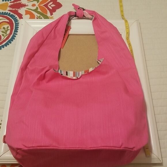NWT Haha pink hobo Barbiecore purse handbag  tote - Picture 4 of 8